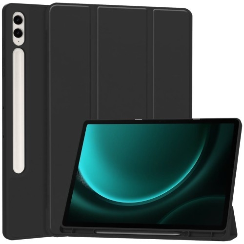 Image of Etui Bizon Case Tab Lizard do Galaxy Tab S9 FE Plus, czarne