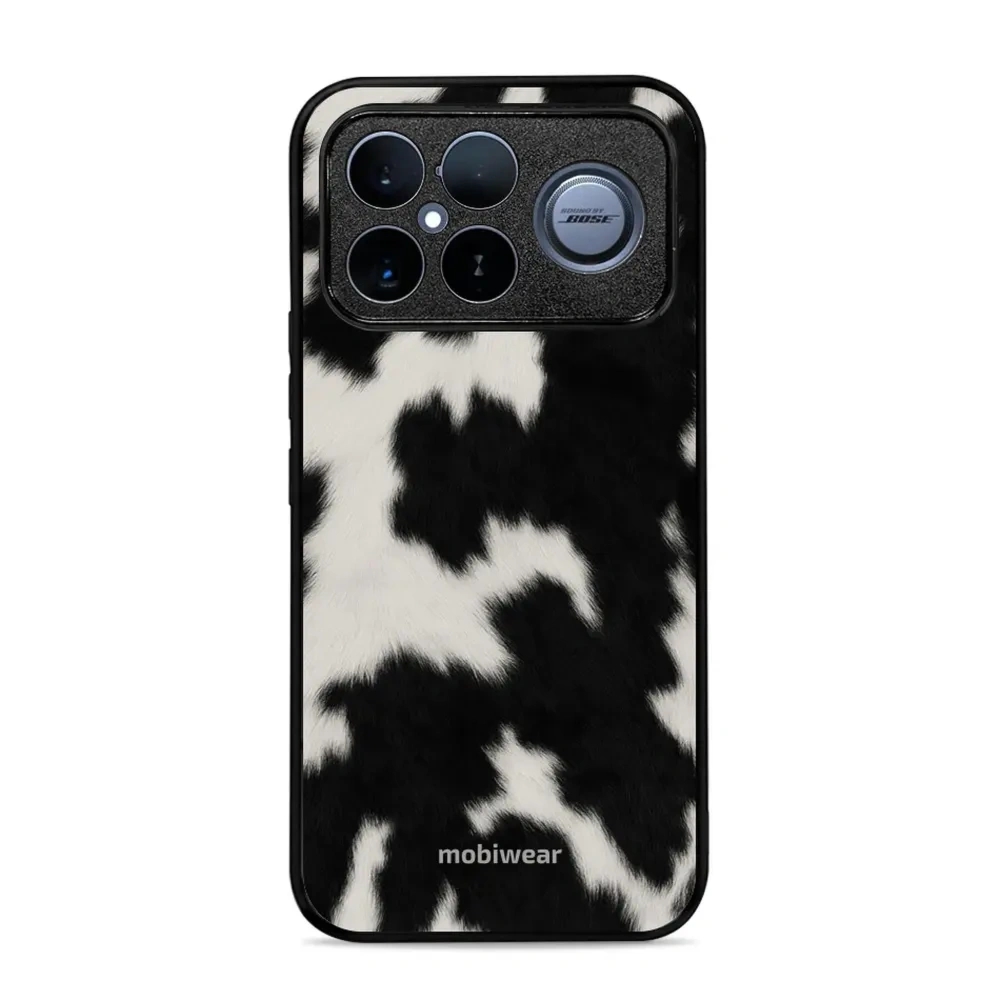 Etui ochronne do Xiaomi POCO F8 Ultra, Mobiwear Glossy Case, krowie futerko