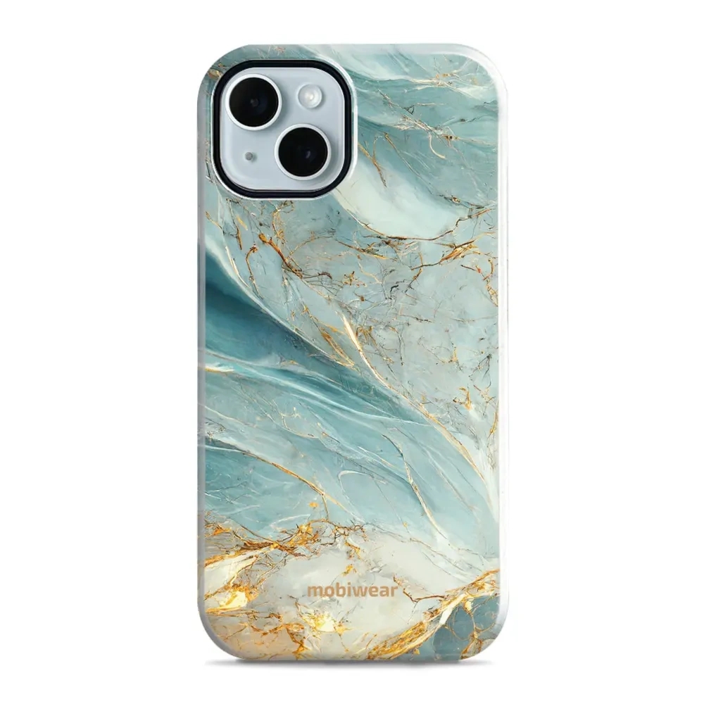 Etui ochronne do iPhone 14, Mobiwear Elite Pro, żyła lazuru