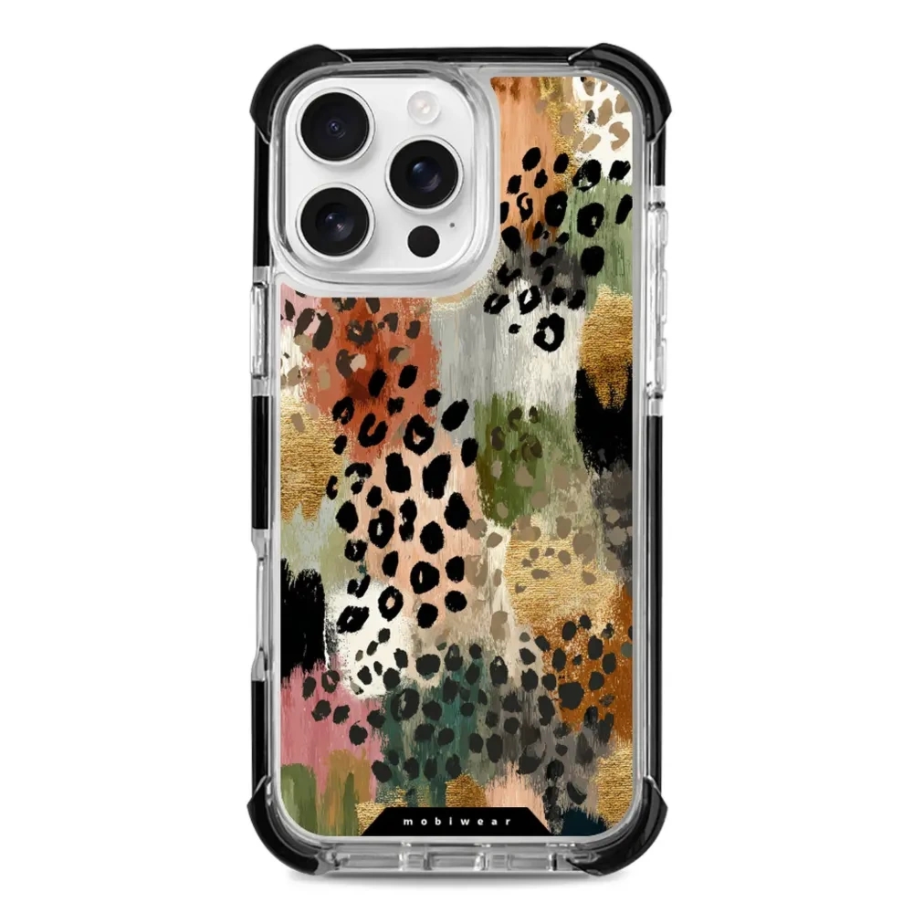 Etui ochronne do iPhone 16 Pro Max do MagSafe, Mobiwear Elite Bumper, malownicze cętki