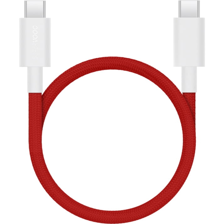 Kabel magnetyczny, OnePlus SUPERVOOC USB-C, 10A, 100W, 1.2 m, czerwono-biały