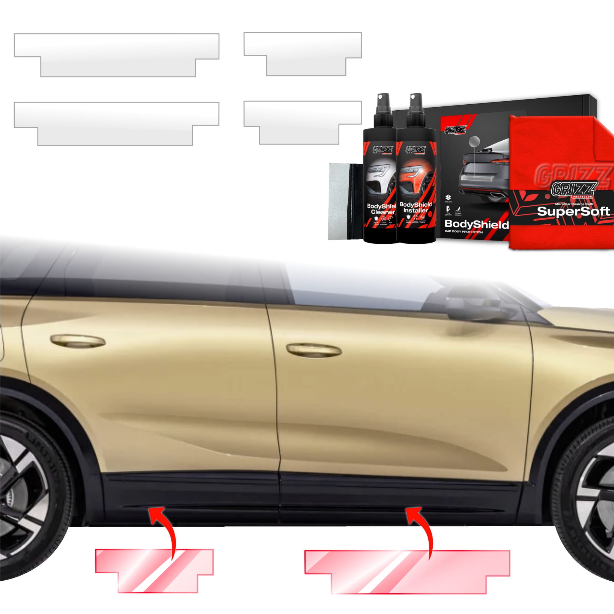 4w1 Folia ochronna Grizz Protector na progi do Opel Grandland (2025-2026)