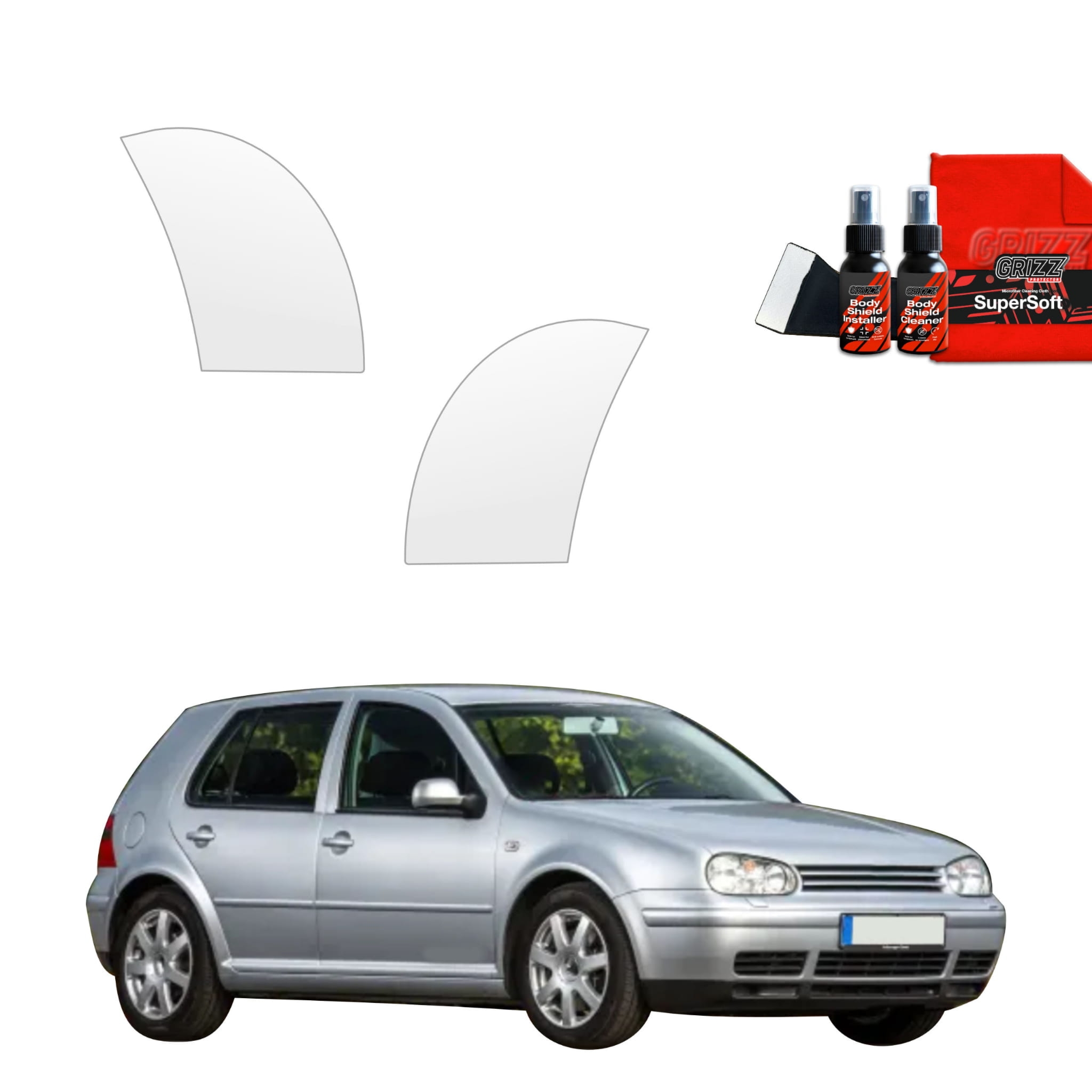 4w1 Folia ochronna na nadkola Grizz Protector do Volkswagen Golf 4 Hatchback 5D (1997-2003)