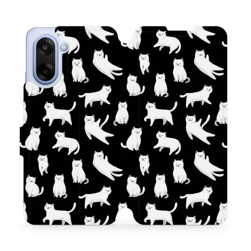 Etui z klapką do OnePlus Nord 5, Mobiwear Book, kotki luna