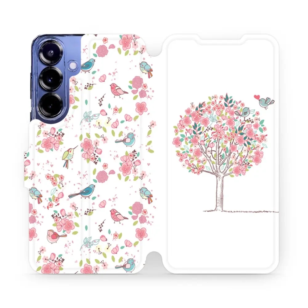 Etui z klapką do Galaxy S25 Plus, Mobiwear Book, różowy gaj