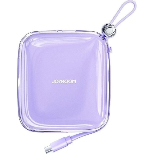 Image of Powerbank Joyroom Jelly Series 10000mAh 22.5W USB-C/USB-A, z kablem USB-C, fioletowy