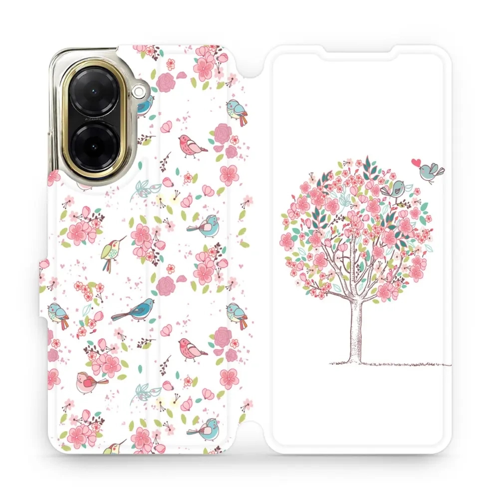 Etui z klapką do Xiaomi Redmi A5 4G, Mobiwear Book, różowy gaj