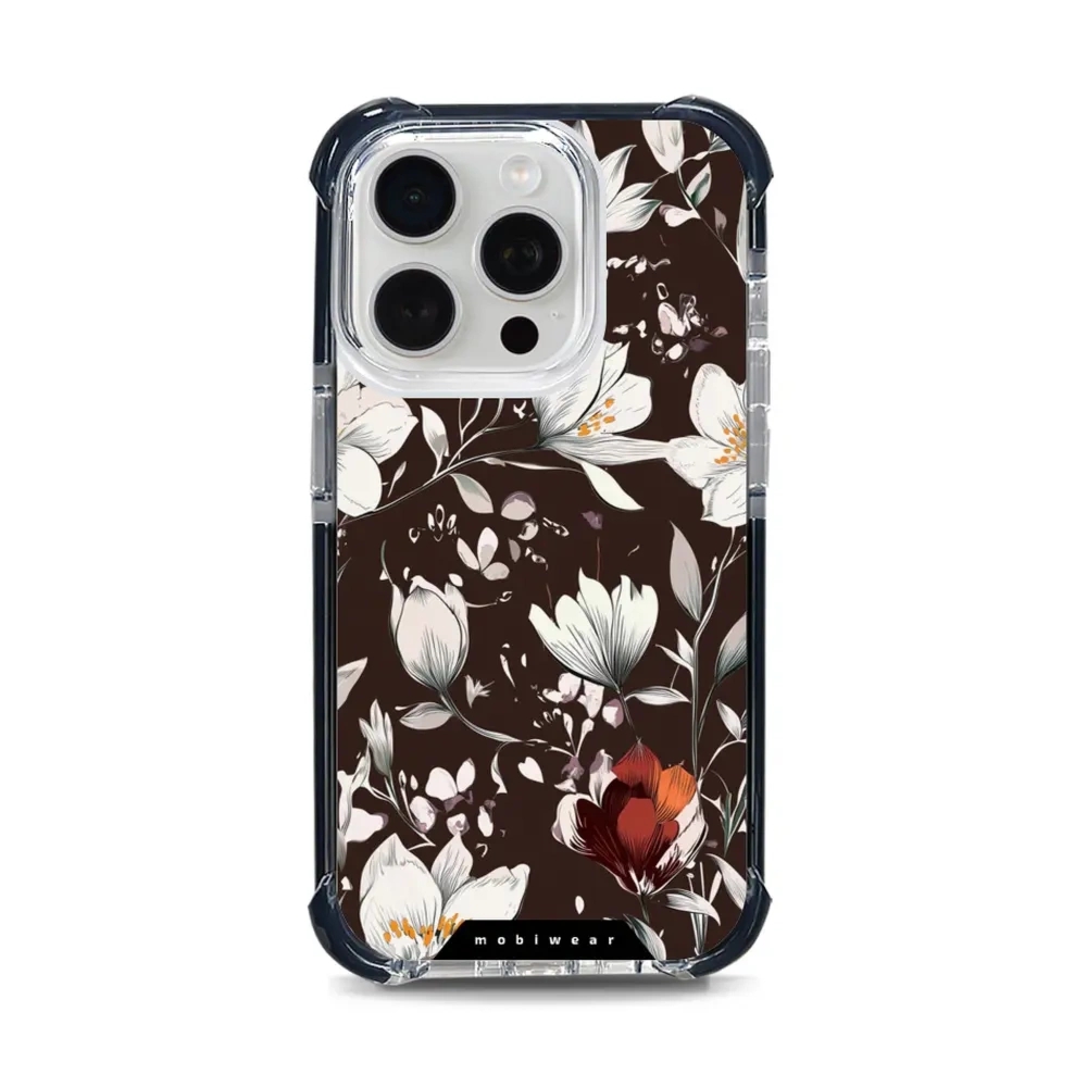 Etui ochronne do iPhone 15 Pro do MagSafe, Mobiwear Elite Bumper, nocny bukiet