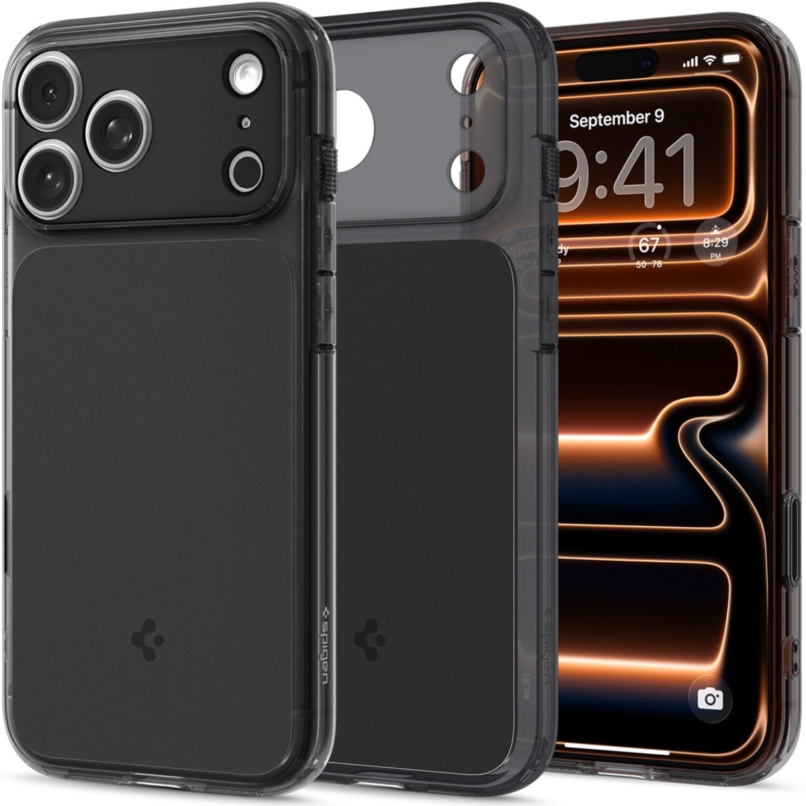 Etui Spigen Ultra Hybrid T Mag (CC) do MagSafe do iPhone 17 Pro, przydymione-czarne