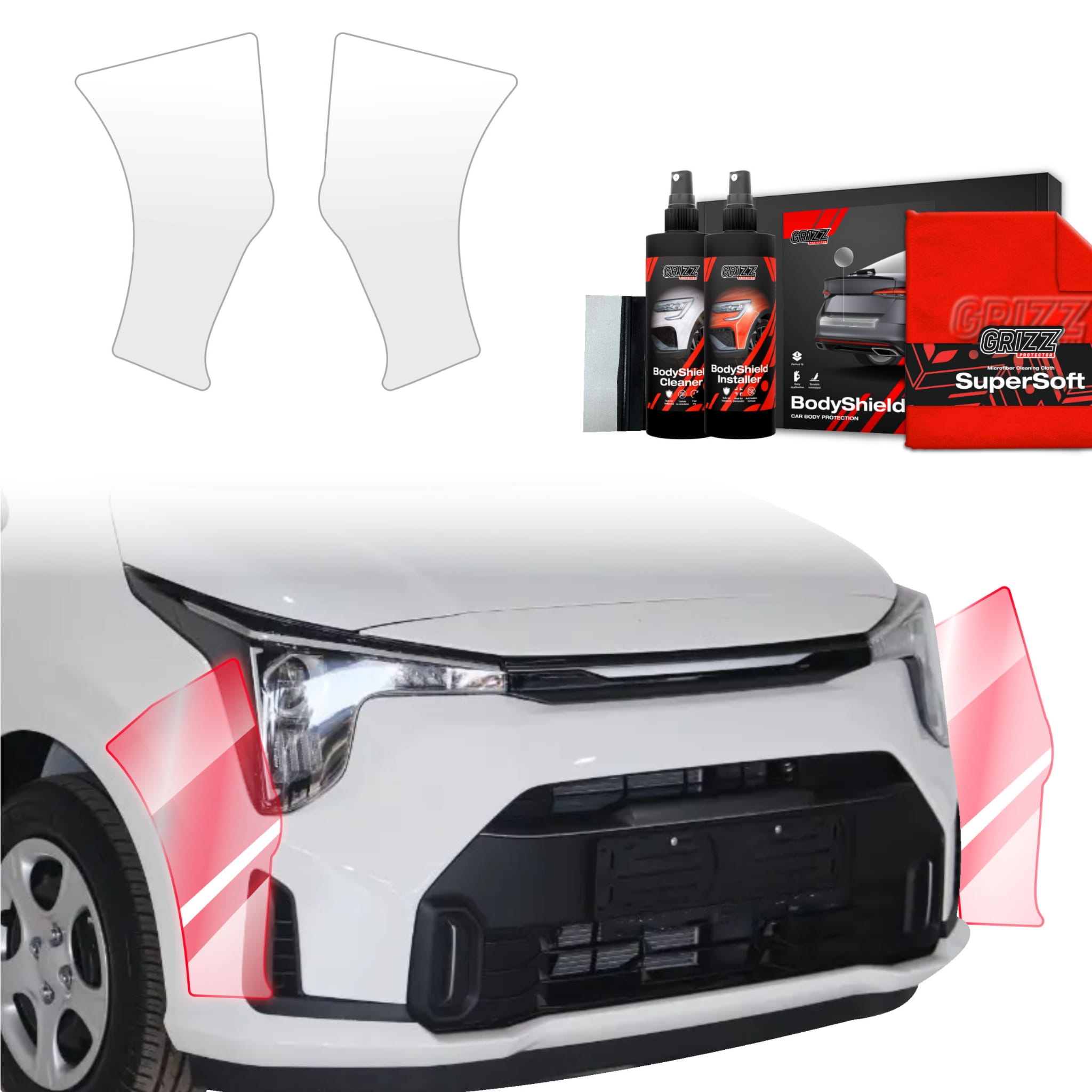 2w1 Folia ochronna Grizz Protector na zderzak do Kia Picanto (2023-2026)