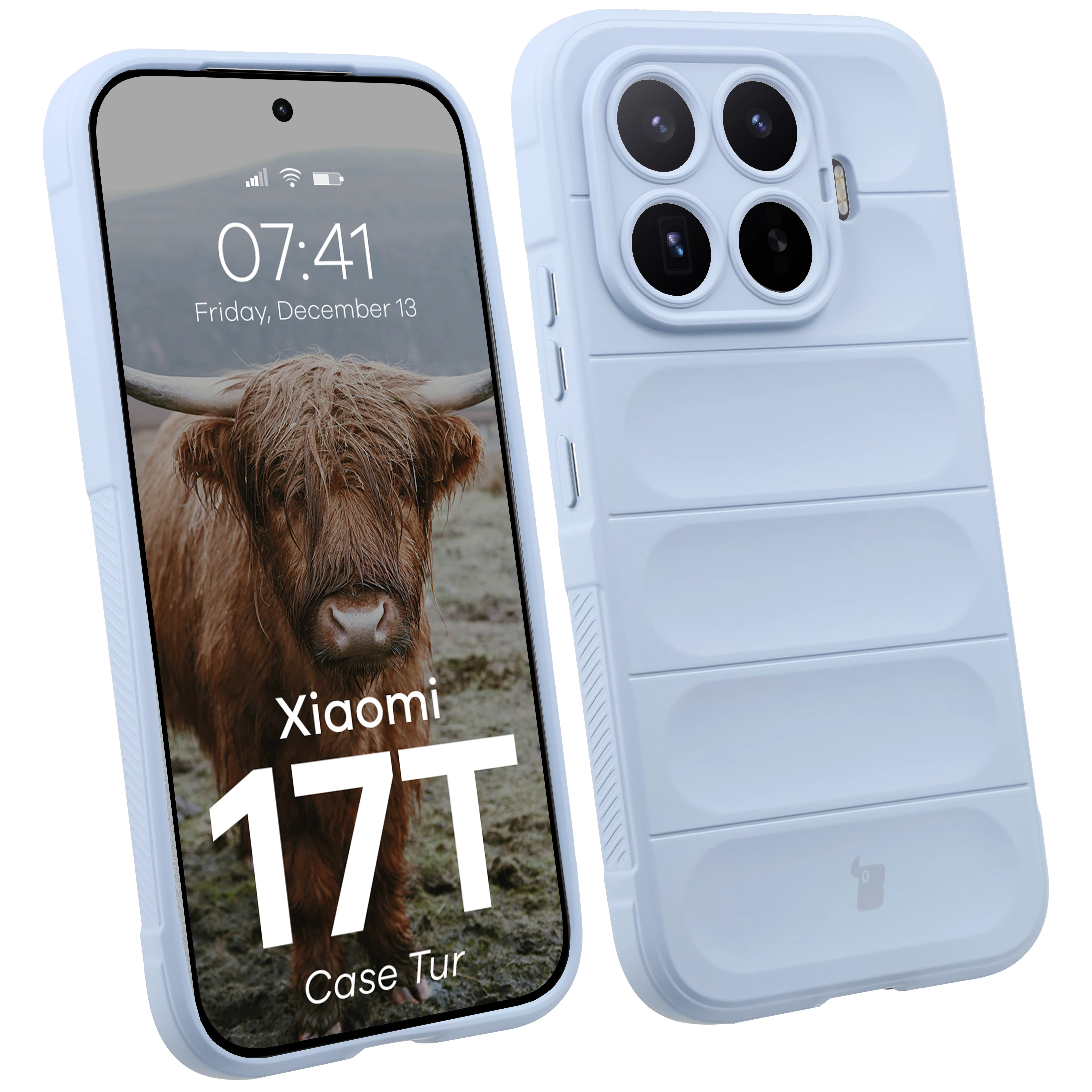 Pancerne etui Bizon Case Tur do Xiaomi 17T, jasnoniebieskie