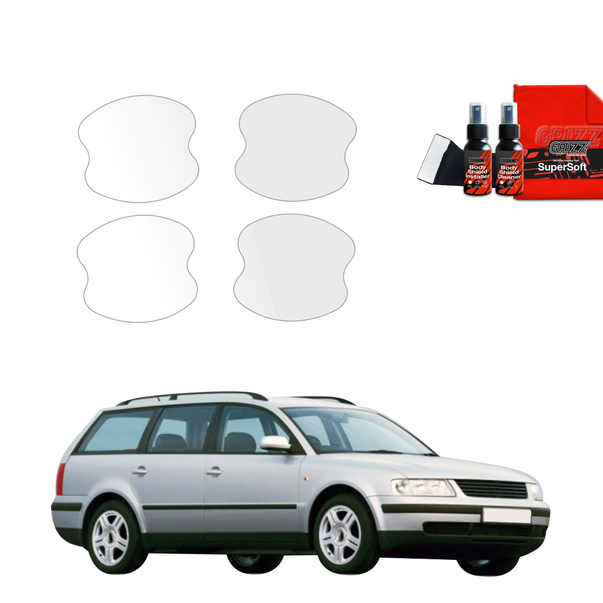 4w1 Folia ochronna pod klamki Grizz Protector do Volkswagen Passat B5 Variant (1996-2000)