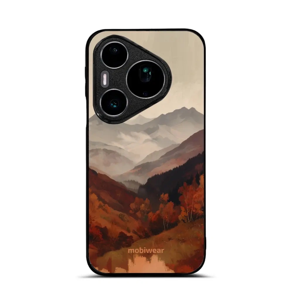 Etui ochronne do Huawei Pura 90s Pro, Mobiwear Glossy Case, mglista dolina w górach