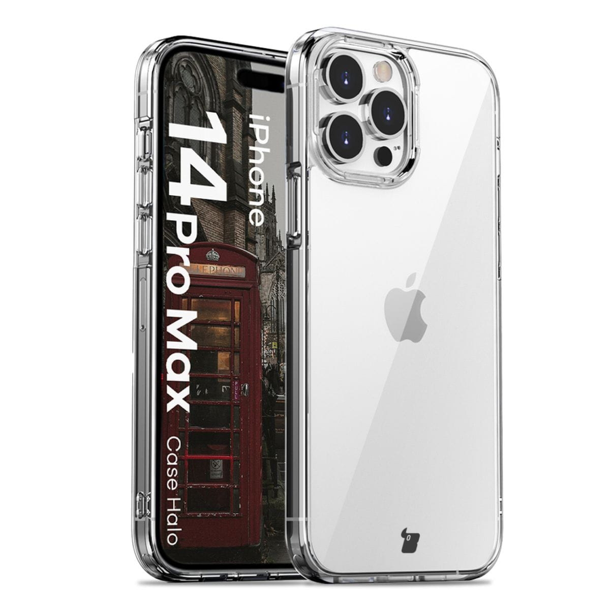 Etui Bizon Case Halo do iPhone 14 Pro Max, przezroczyste
