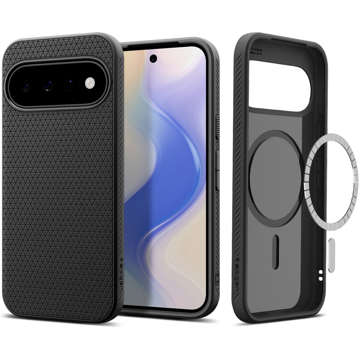 Etui Spigen Liquid Air Mag do MagSafe do Google Pixel 11, czarne