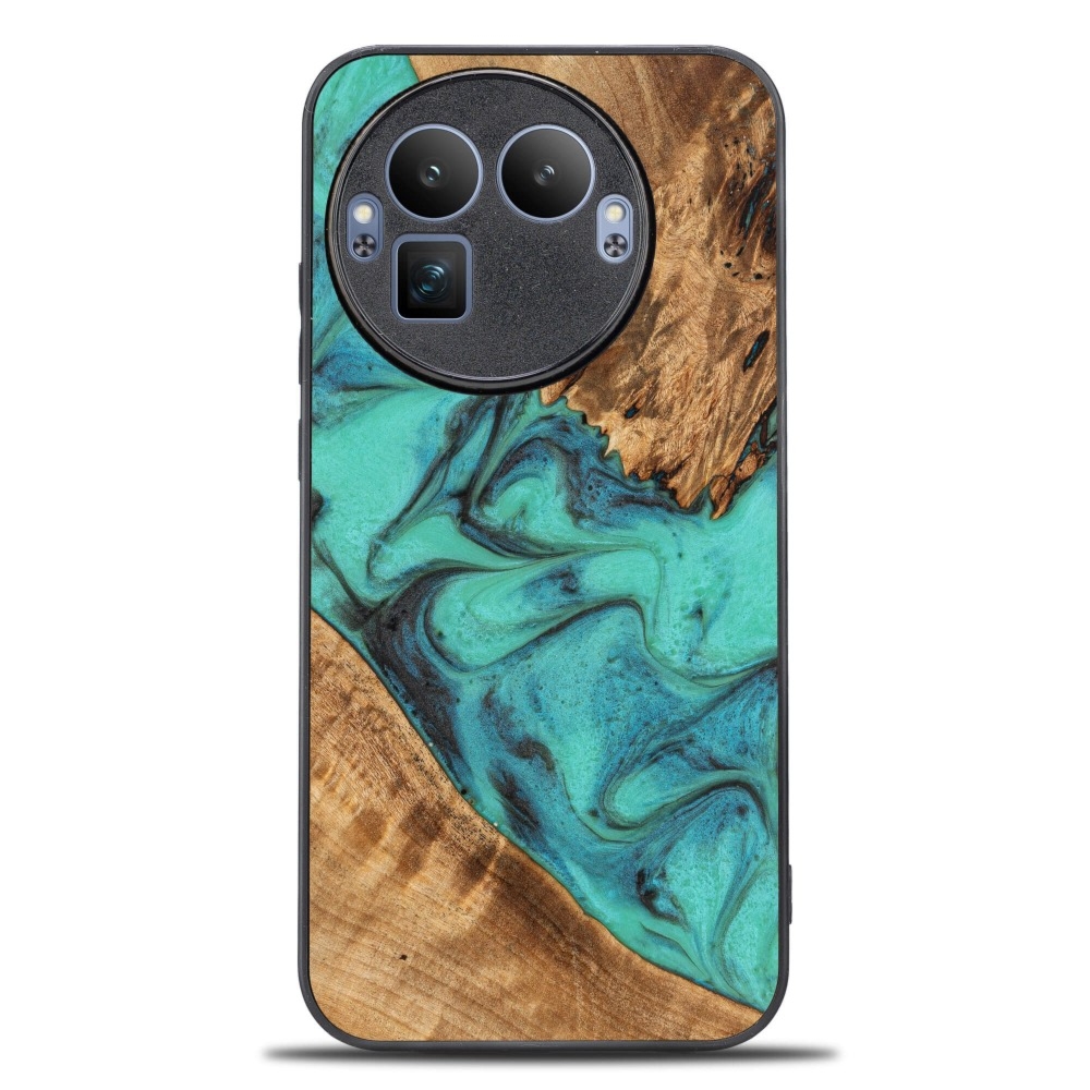 Drewniane etui do Realme GT 8 Pro, Bewood Unique Turquoise