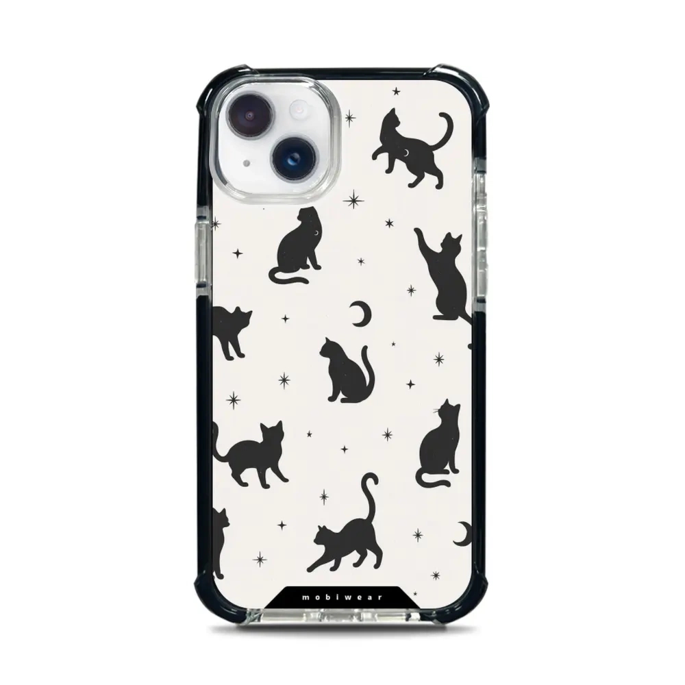 Etui ochronne do iPhone 14 Plus do MagSafe, Mobiwear Elite Bumper, kocia noc
