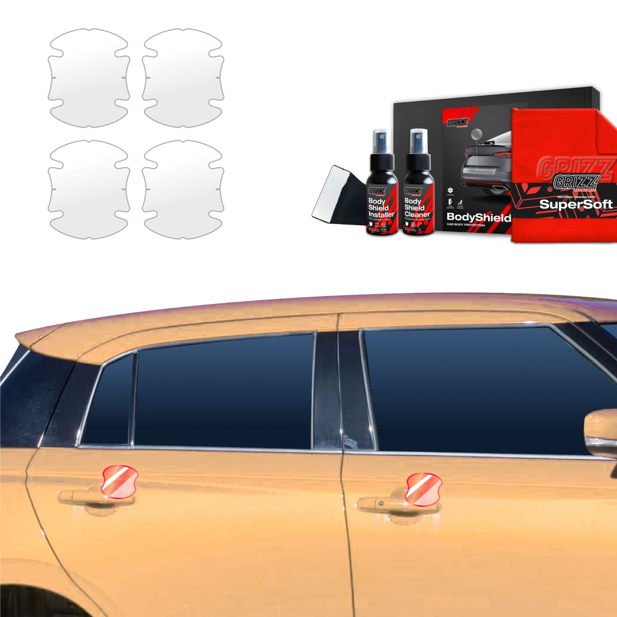 4w1 Folia ochronna Grizz Protector pod klamki do Suzuki Swift (2024-2026)
