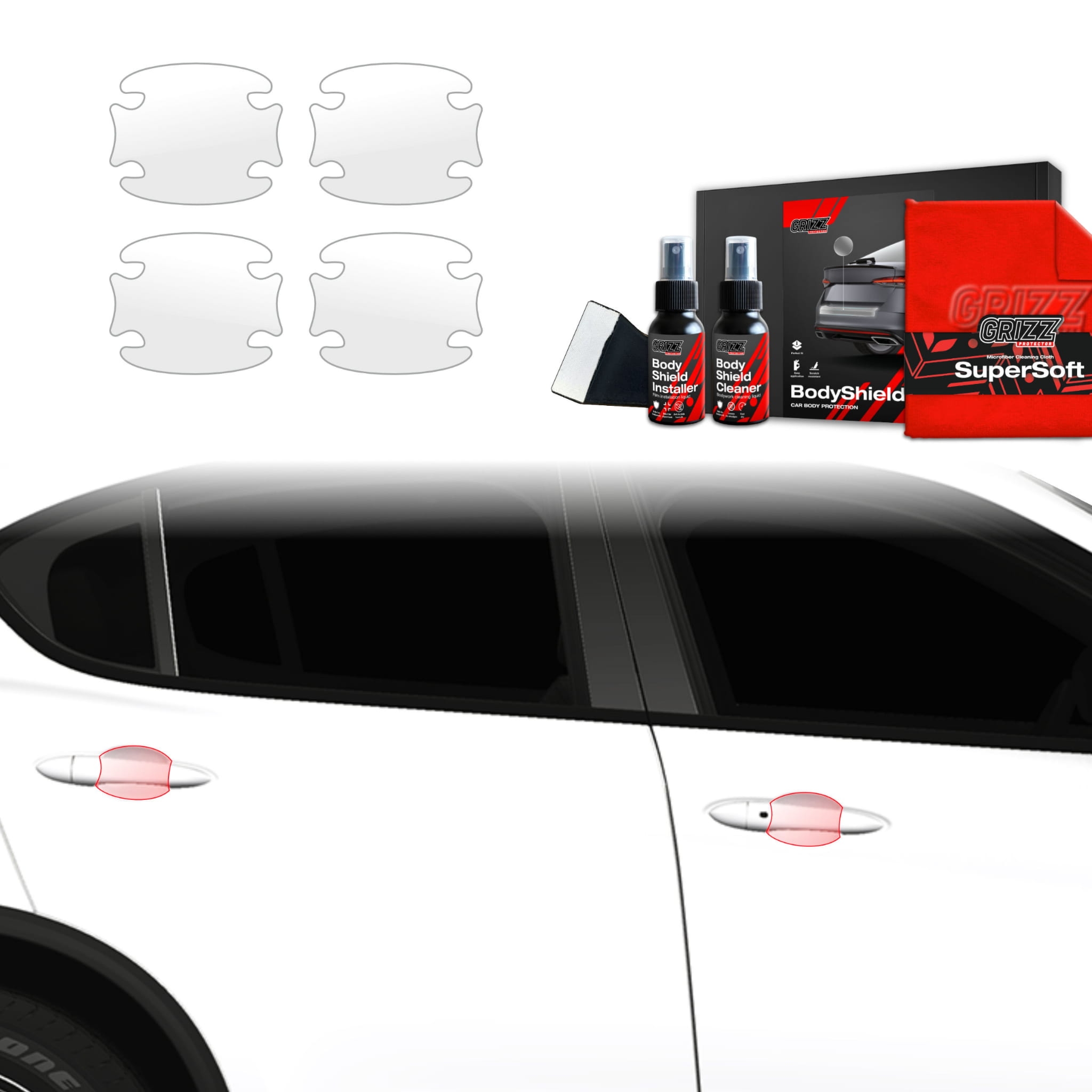 4w1 Folia ochronna Grizz Protector pod klamki do Alfa Romeo Stelvio (2023-2026)