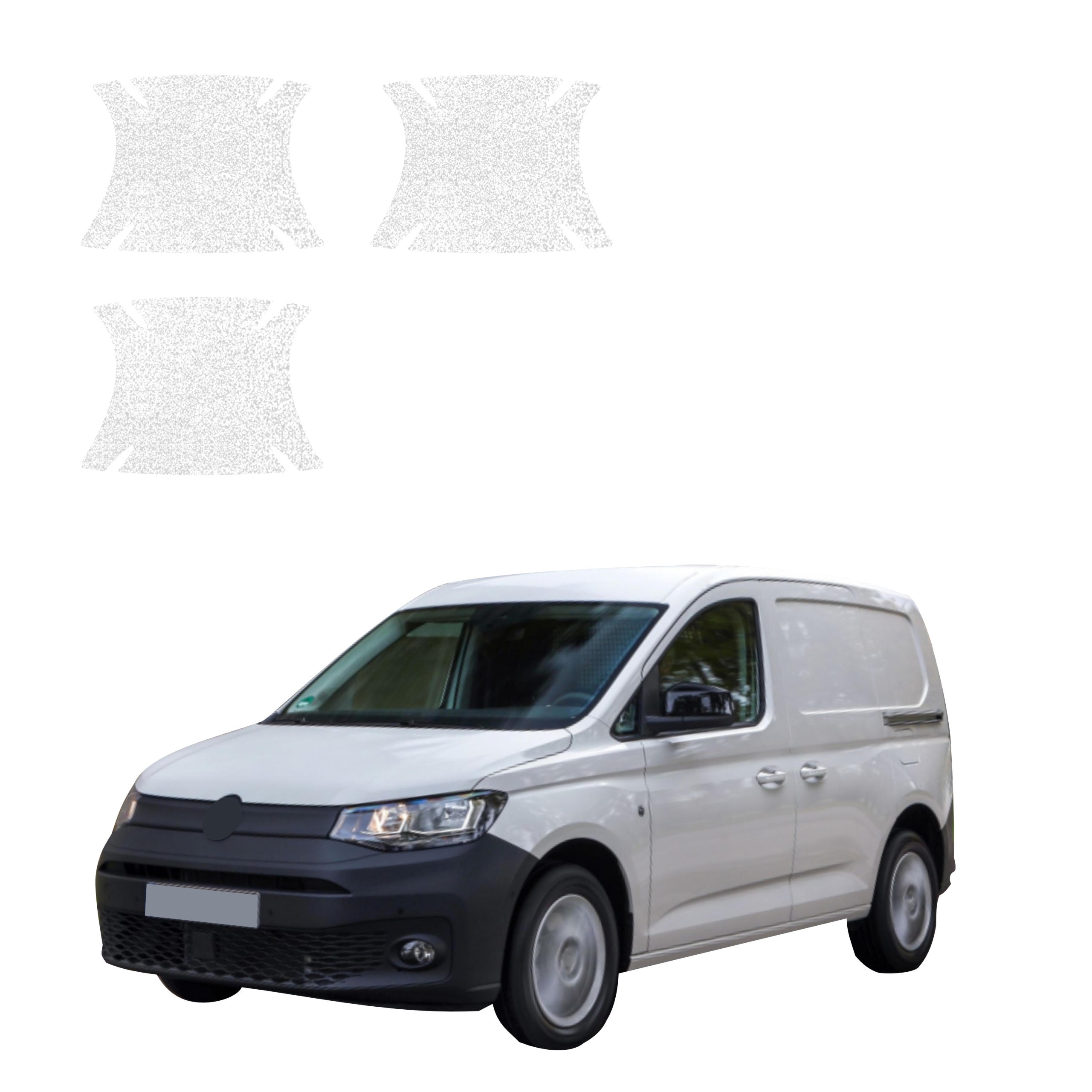 3w1 Biała powłoka techniczna Grizz Protector pod klamki Volkswagen Caddy Cargo (2020-2026)