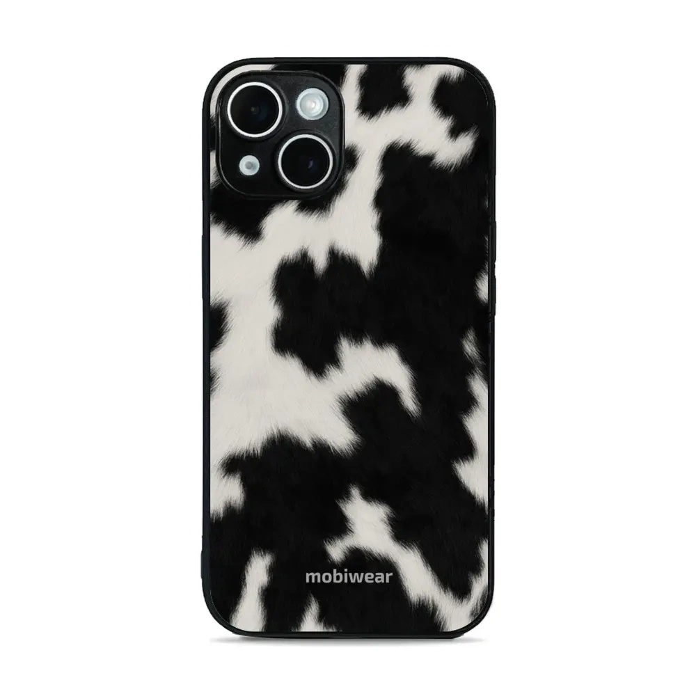 Etui ochronne do iPhone 14, Mobiwear Glossy Case, krowie futerko