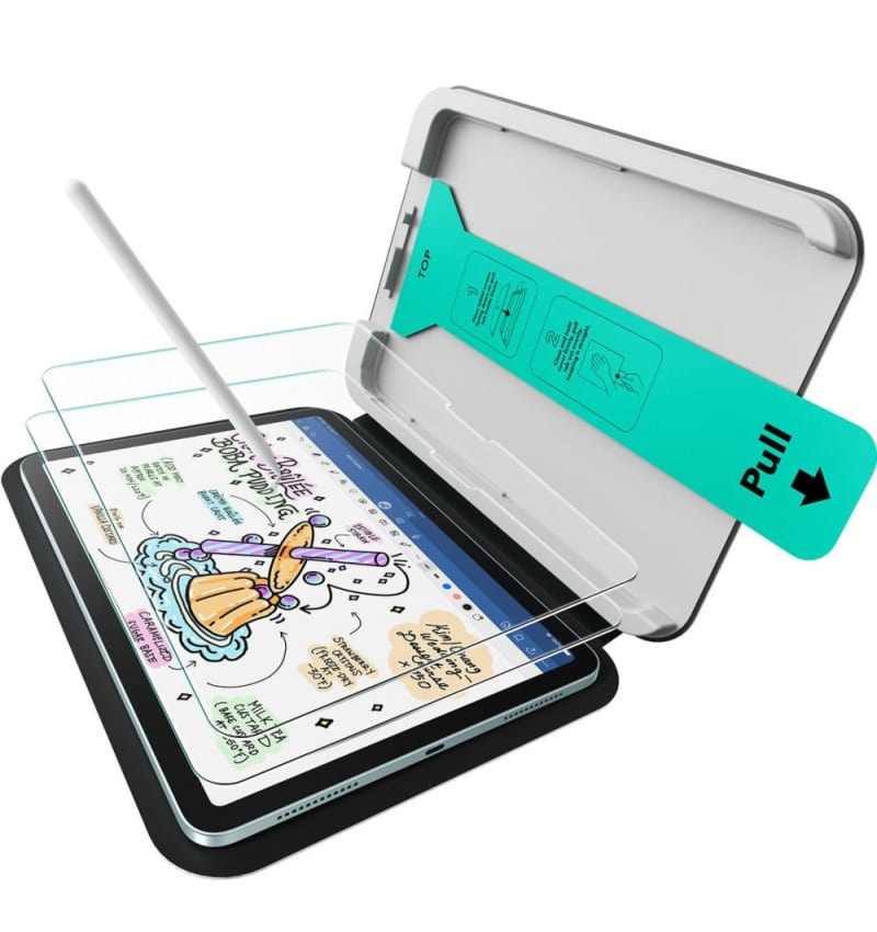 OUTLET: Folia ochronna ESR Paper Feel do iPad Air 13″ M4/M3/M2, 2 sztuki, matowa