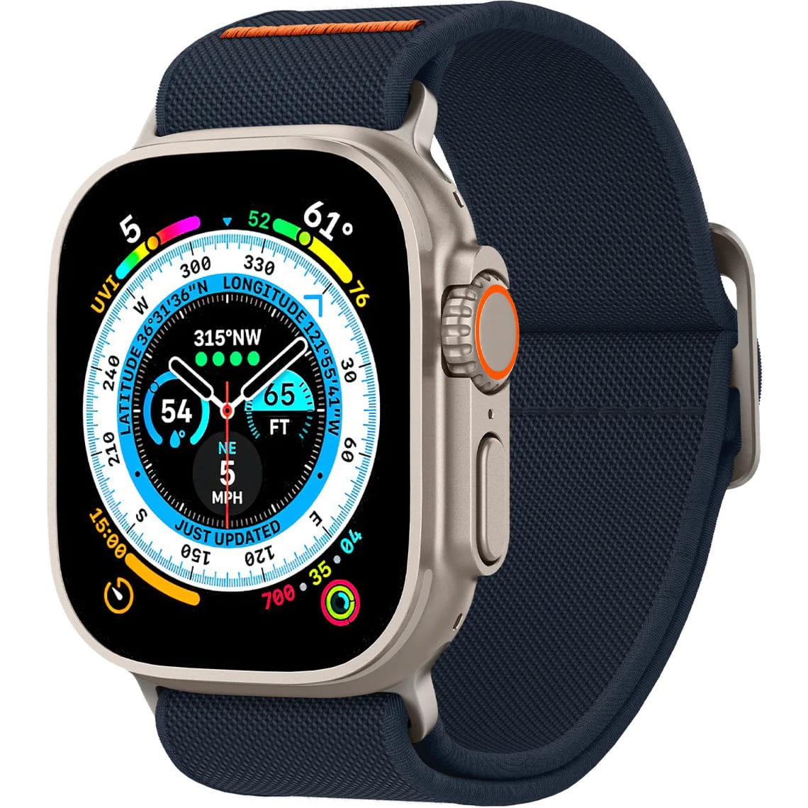 OUTLET: Pasek Spigen Lite Fit Ultra do Apple Watch 49/46/45/44 mm, granatowy
