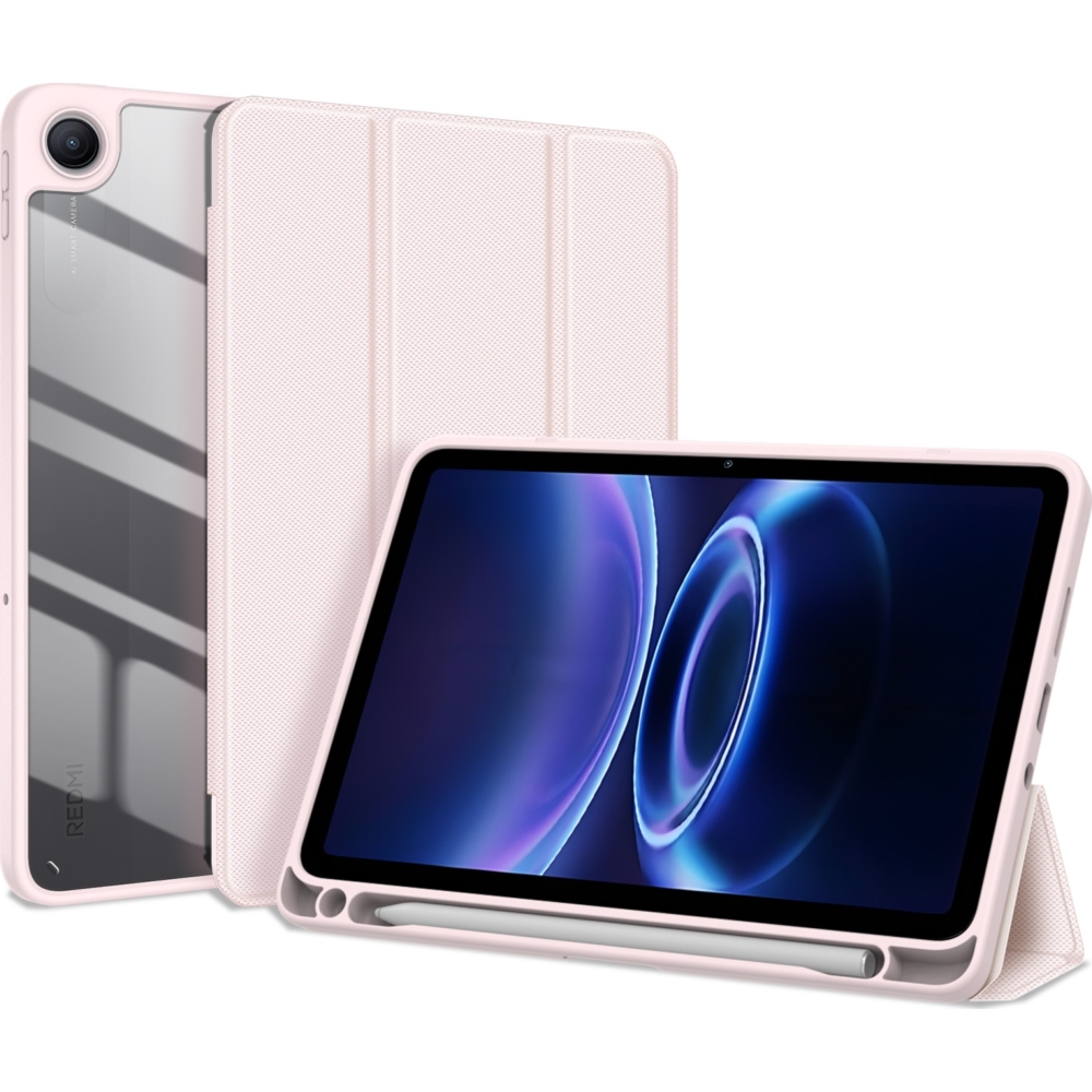 Etui z klapką Dux Ducis Toby do Redmi Pad 2 / Poco Pad C1, różowy