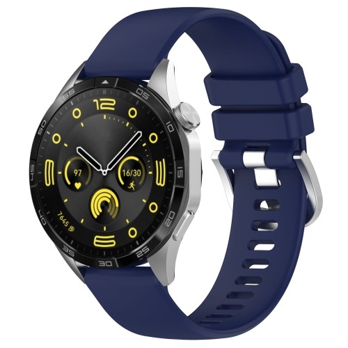 Image of Pasek Bizon Strap Watch Silicone Pro do Huawei Watch GT 4 46 mm, granatowy