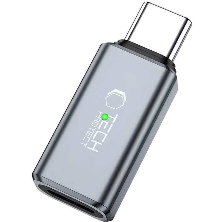 Image of Adapter do przesyłu dźwięku Tech-Protect UltraBoost Audio, przejściówka Lightning na USB-C, szary