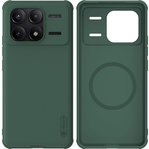 Image of Etui Nillkin Super Frosted Shield Pro Magnetic do Xiaomi Poco F6 Pro / Redmi K70 / K70 Pro, zielone