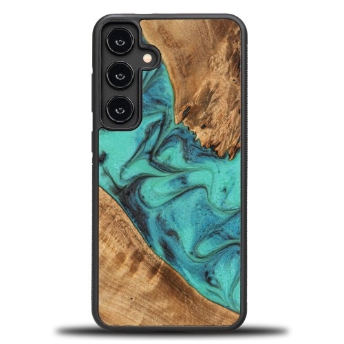 Image of Drewniane etui do Galaxy A35 5G, Bewood Unique Turquoise