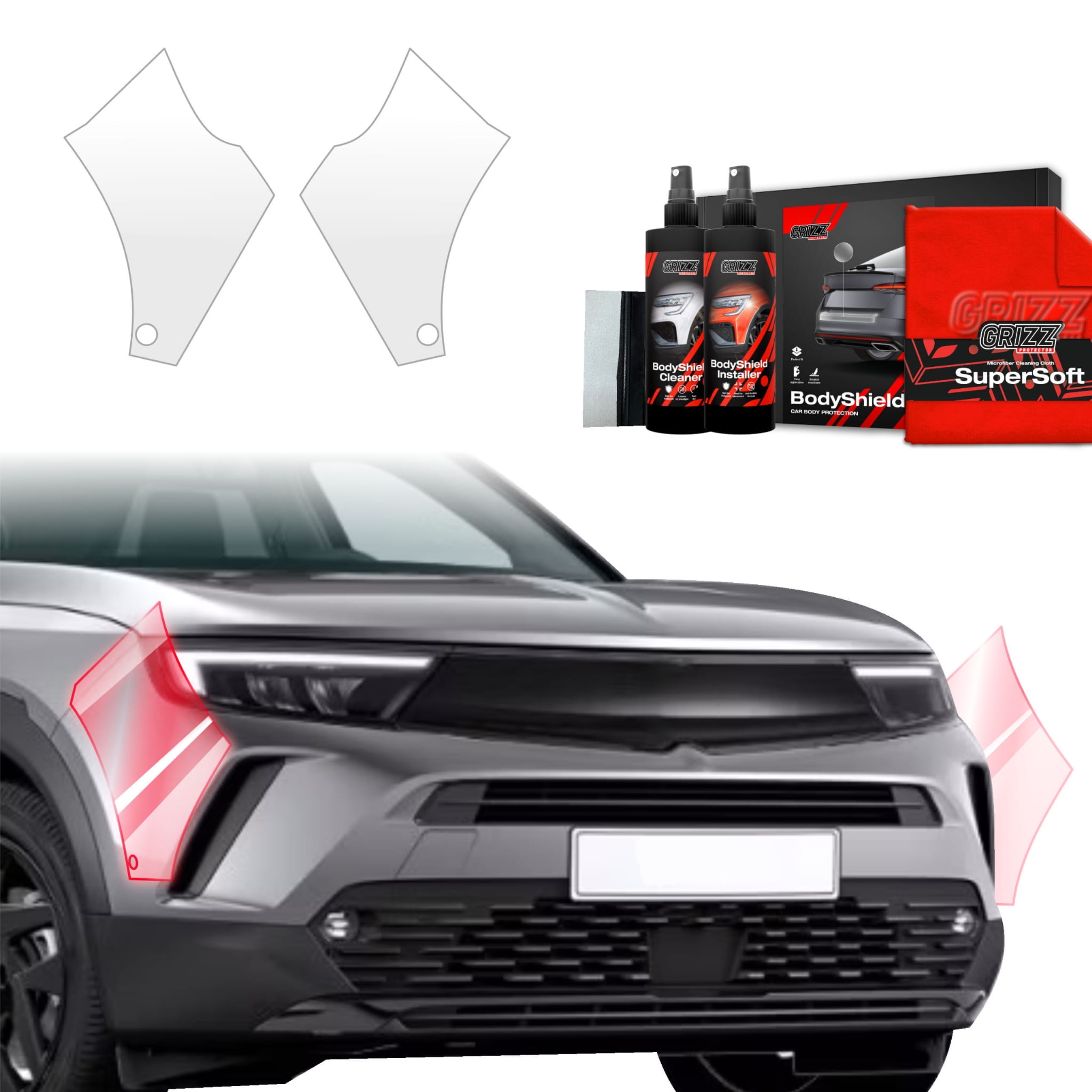 2w1 Folia ochronna Grizz Protector na zderzak do Opel Mokka (2021-2026)