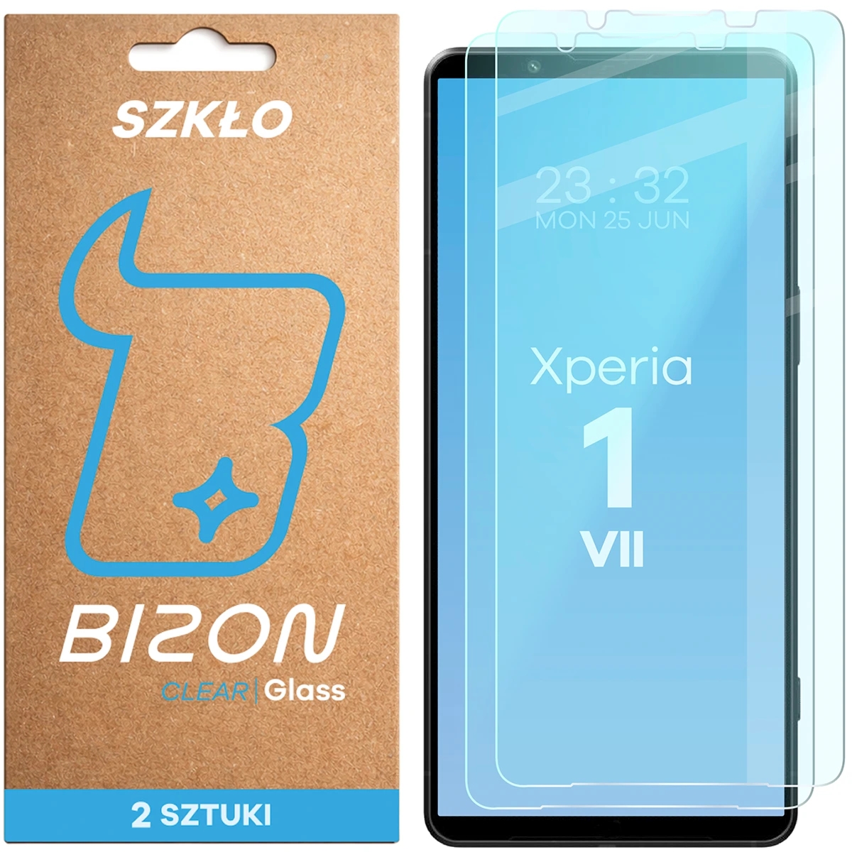 Szkło hartowane Bizon Glass Clear Duo do Sony Xperia 1 VII, 2 sztuki