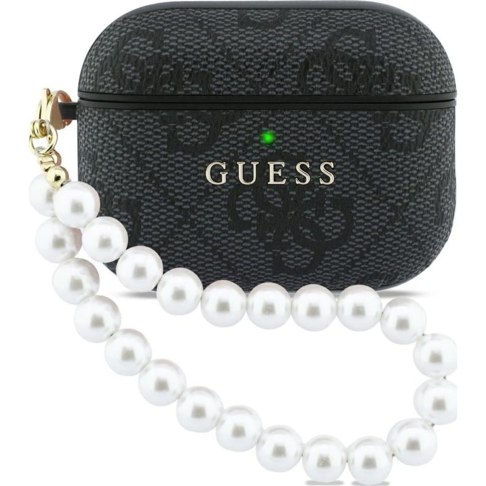 Etui Guess 4G Pearl Strap do  AirPods Pro 3, czarne