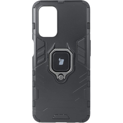 Image of Etui Bizon Case Armor Ring do Oppo A54 5G / A93 5G / A74 5G / OnePlus Nord N200 5G, czarne