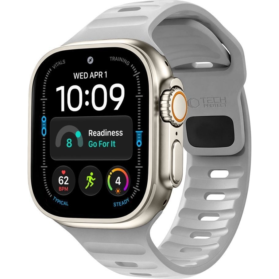 Pasek Tech-Protect Silicone Line, Apple Watch 49/46/45/44 mm, szary
