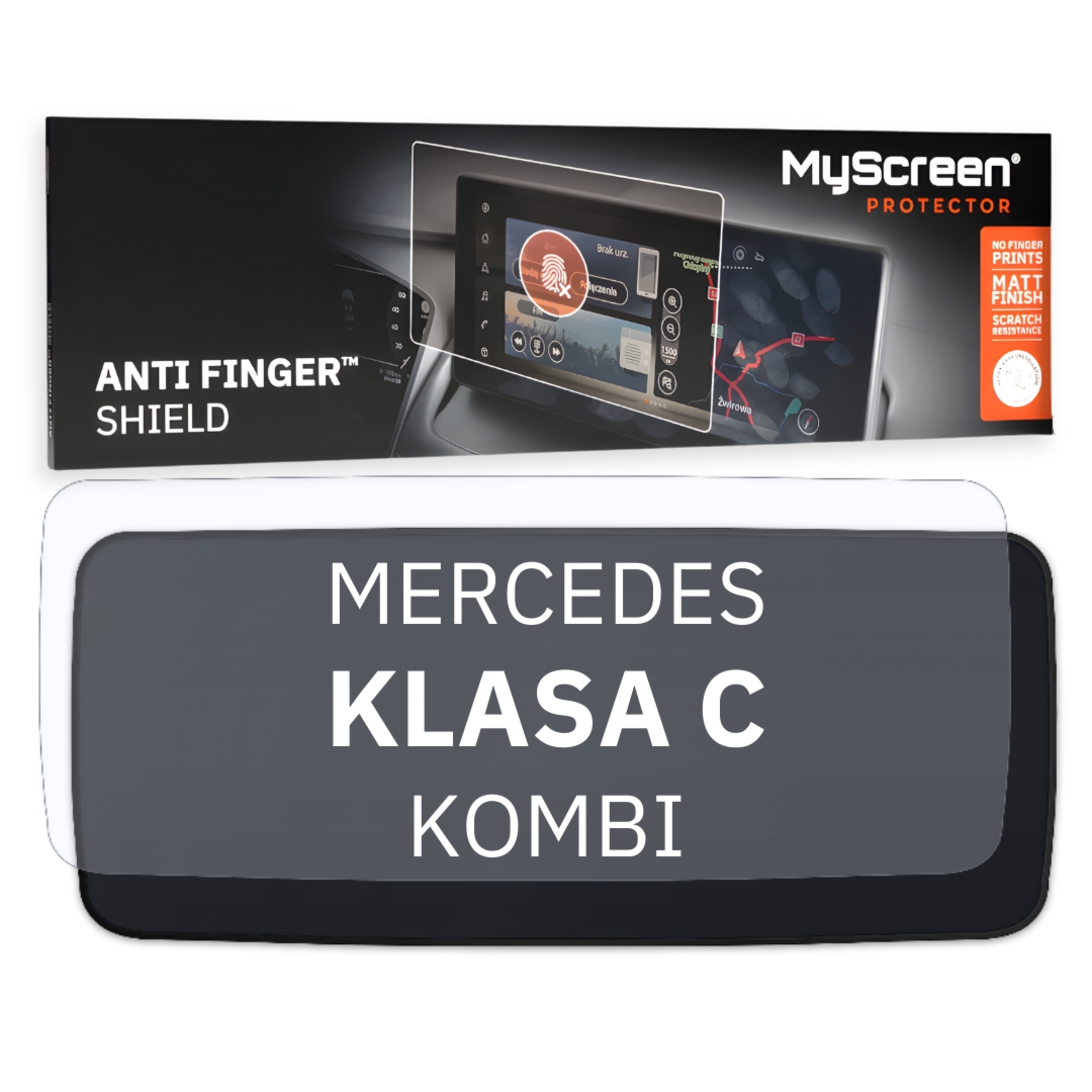 Folia samochodowa na wirtualny kokpit, MyScreen Anti Finger Shield do Mercedes KLASA C W206 (2021-2026), matowa