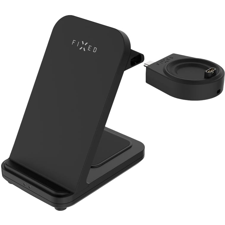 Image of Ładowarka indukcyjna 3w1 Fixed Powerstation for Garmin, Qi, 18W, czarna