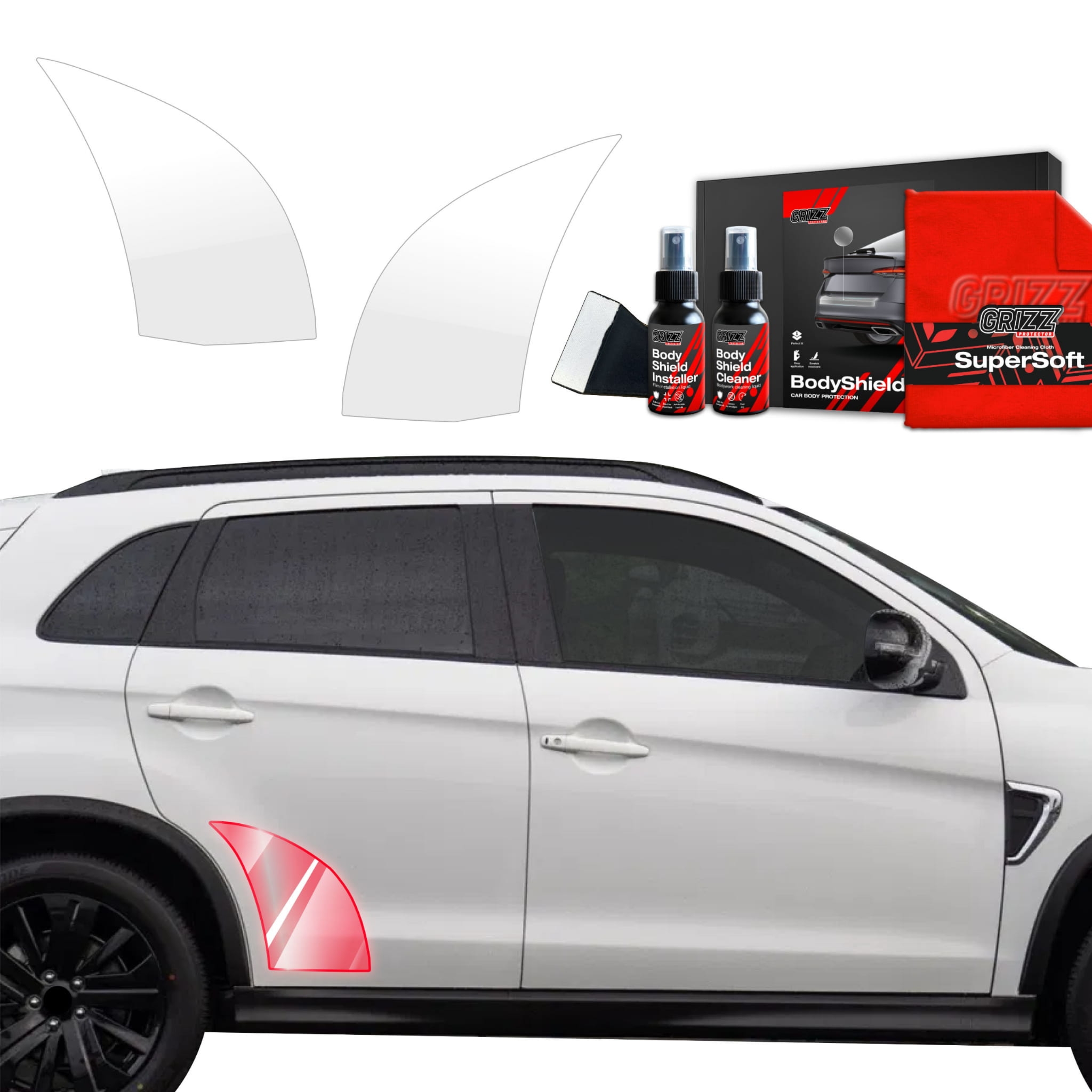 2w1 Folia ochronna Grizz Protector na nadkola do Mitsubishi ASX Facelift (2024-2026)