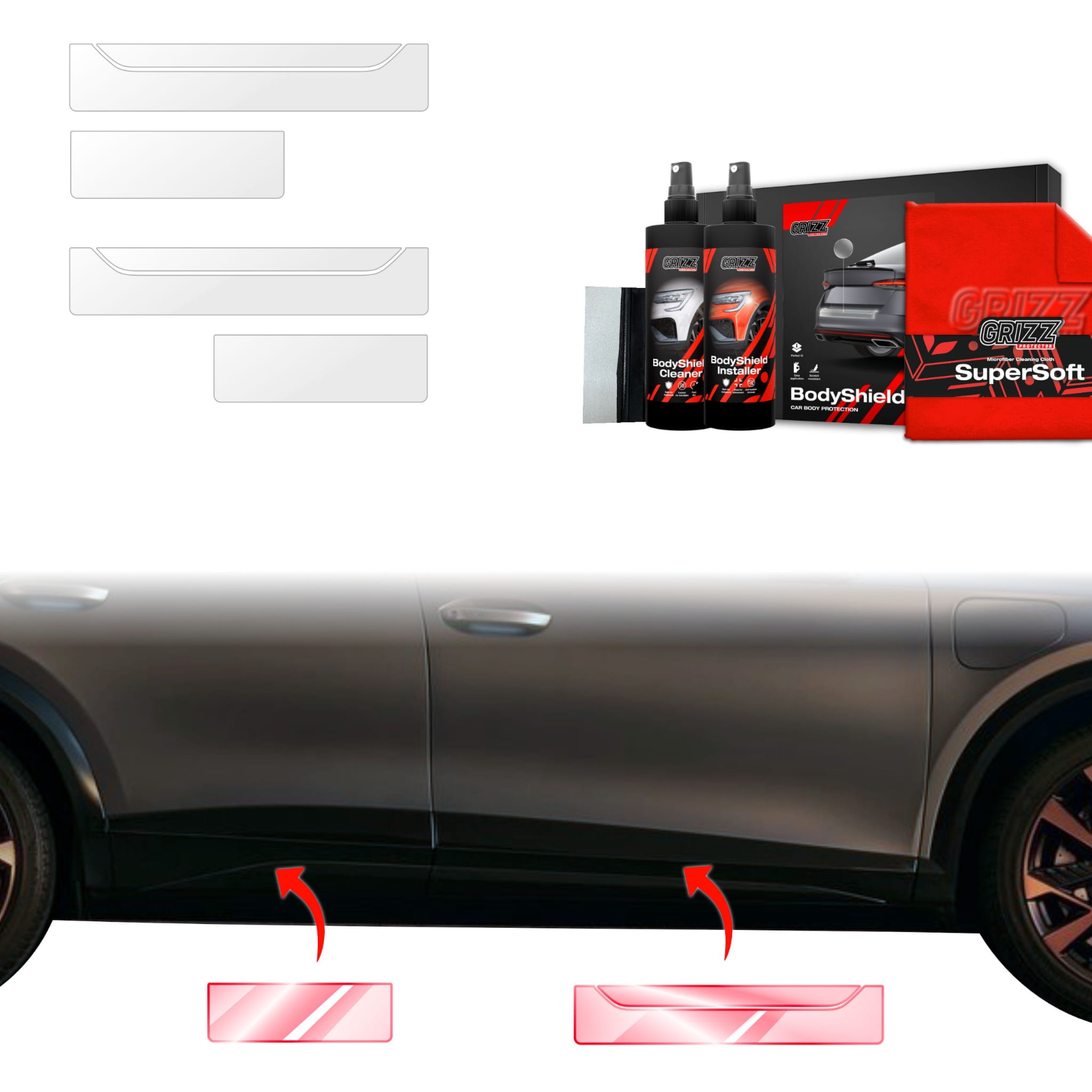 4w1 Folia ochronna Grizz Protector na progi do Cupra Formentor Facelift (2024-2026)