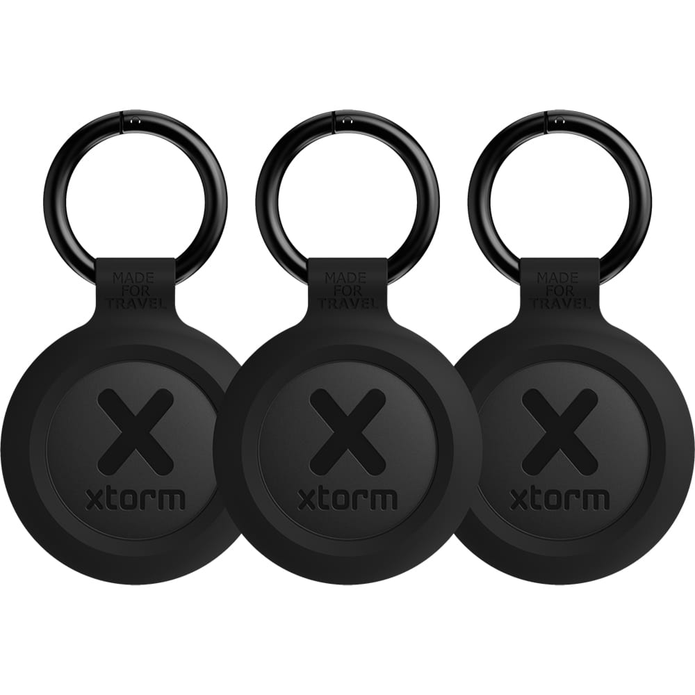 Zestaw 3 lokalizatorów Xtorm TravelTag do Android Find Hub / Apple Find My, IP64, czarne