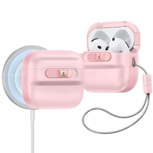 Image of Etui ESR Pulse HaloLock MagSafe do Apple AirPods 4, różowe