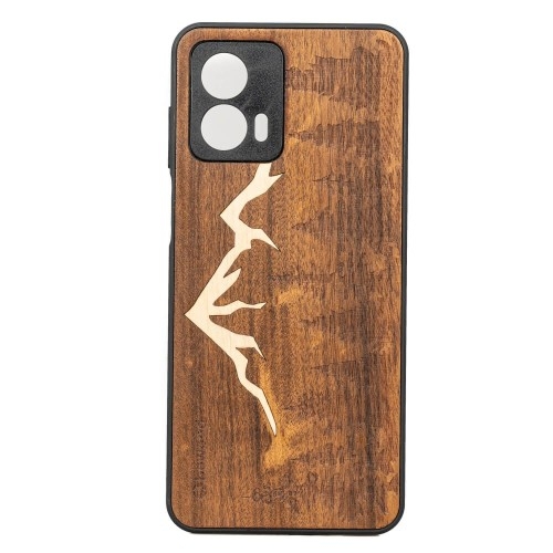 Image of Drewniane etui Bewood do Motorola G73 5G GÓRY IMBUIA