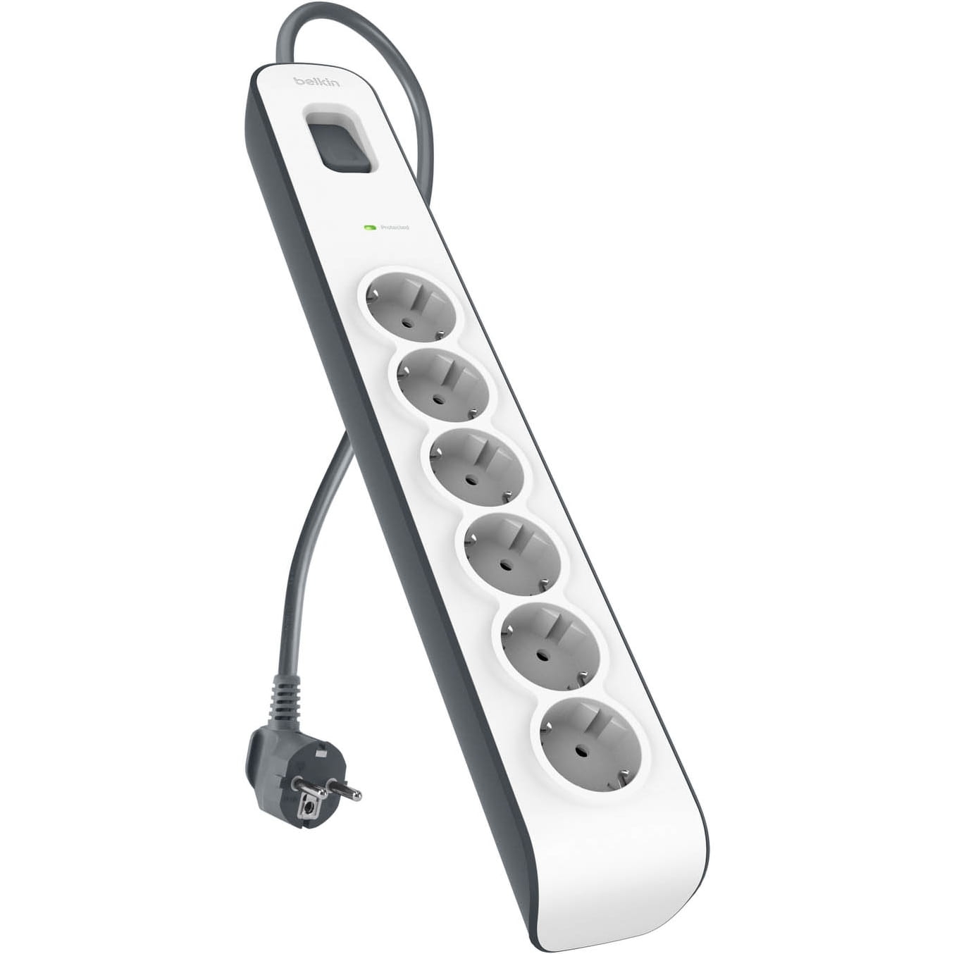 Image of Listwa antyprzepięciowa do 650J Schuko Belkin Connect BSV603VF2M-V2, 6x AC EU Schuko