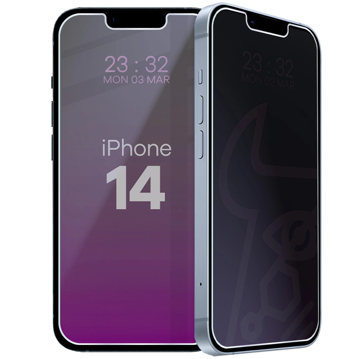 Prywatyzujące szkło hybrydowe Bizon Hybrid Shadow do iPhone 14, matowe