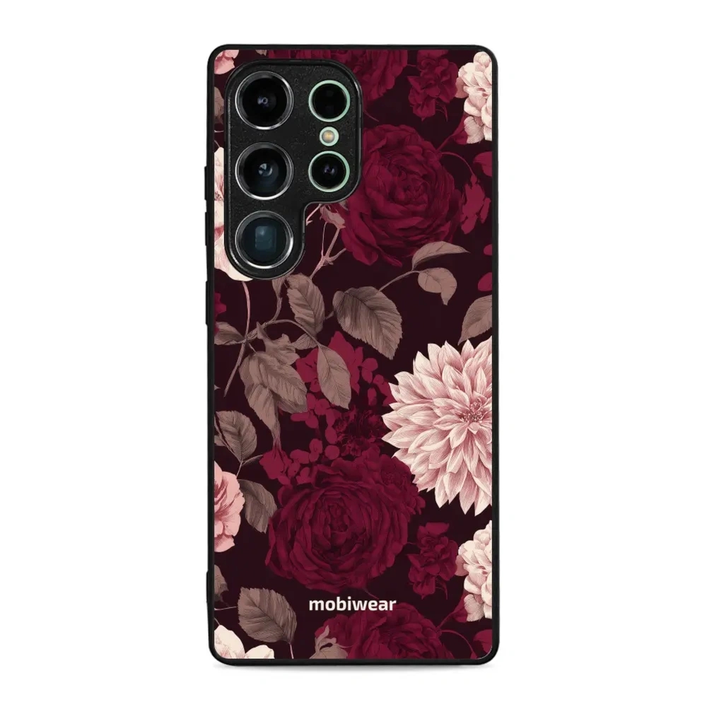 Etui ochronne do Galaxy S25 Ultra, Mobiwear Glossy Case, wino i dalie