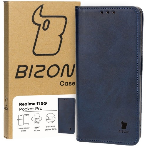 Image of Etui Bizon Case Pocket Pro do Realme 11 5G, granatowe