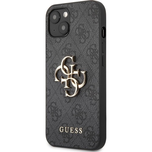 Image of Etui Guess 4G Big Metal Logo do iPhone 13, szare