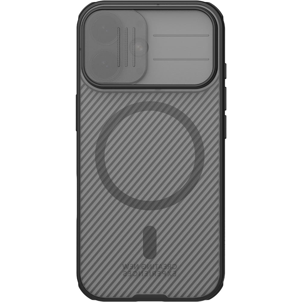 Etui Nillkin CamShield Pro Magnetic do iPhone 17 do MagSafe, półprzezroczysto-czarne